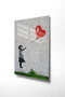 Wallity Cuadro Decorativo de Banksy en Cristal Templado 70 x 100 cm